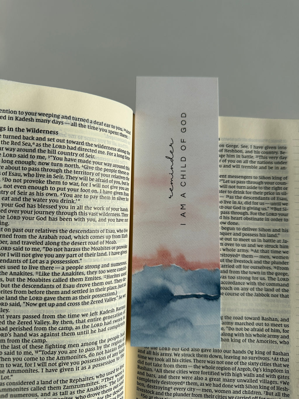 LESEZEICHEN “I am a child of God”